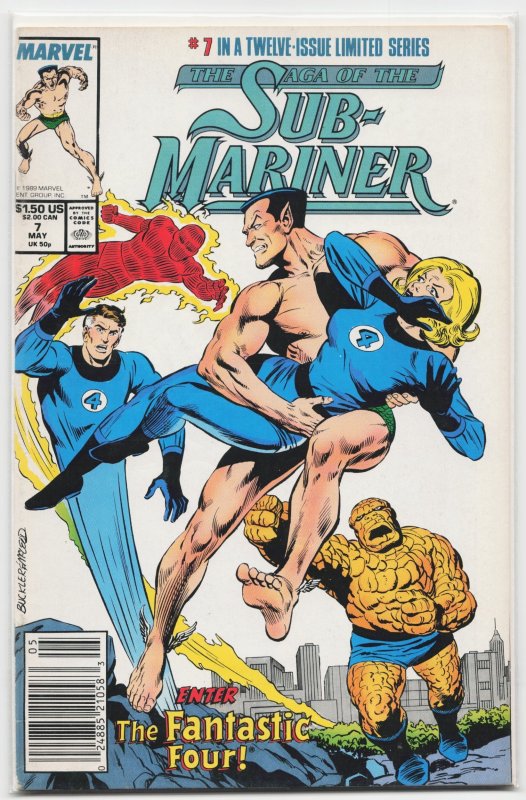 Saga of the Sub-Mariner #7 (1989), raw, ungraded comic book — front cover