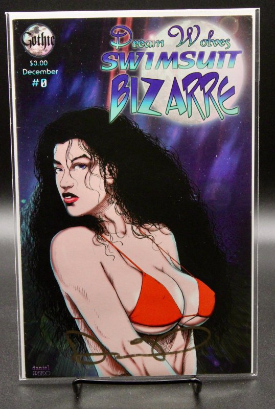 Dream Wolves Swimsuit Bizarre #0 (Dramenon Studios, 1995), raw comic book in NM condition — front cover
