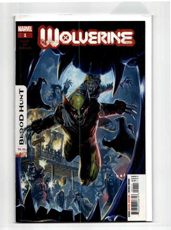 Wolverine: Blood Hunt #1 (Marvel Comics, 2024), raw, ungraded comic book — front cover