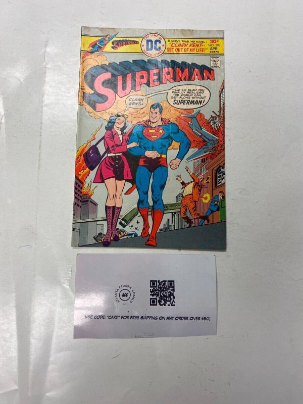 Superman #298 (1976), raw comic book in VF condition — front cover