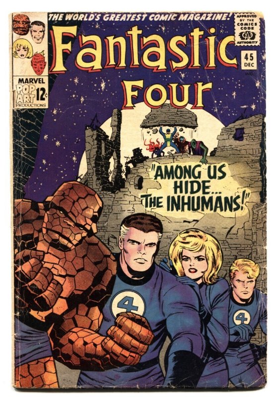 Fantastic Four #45 - 1965 - Marvel - G/VG - Comic Book (Marvel Comics, 1965), raw comic book in VG condition — front cover