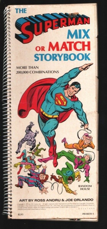 Superman Mix or Match Storybook #394-84711-1 1979-Random House-Art by Ross an... (1979), raw, ungraded comic book — front cover
