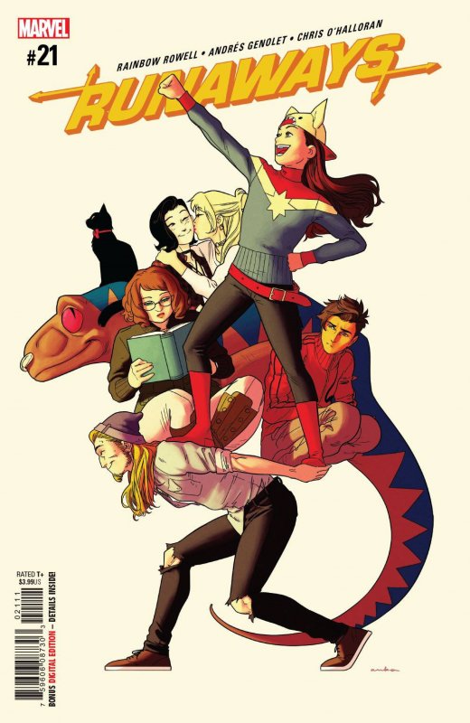 Runaways #21 (Marvel Comics, 2019), raw, ungraded comic book — front cover