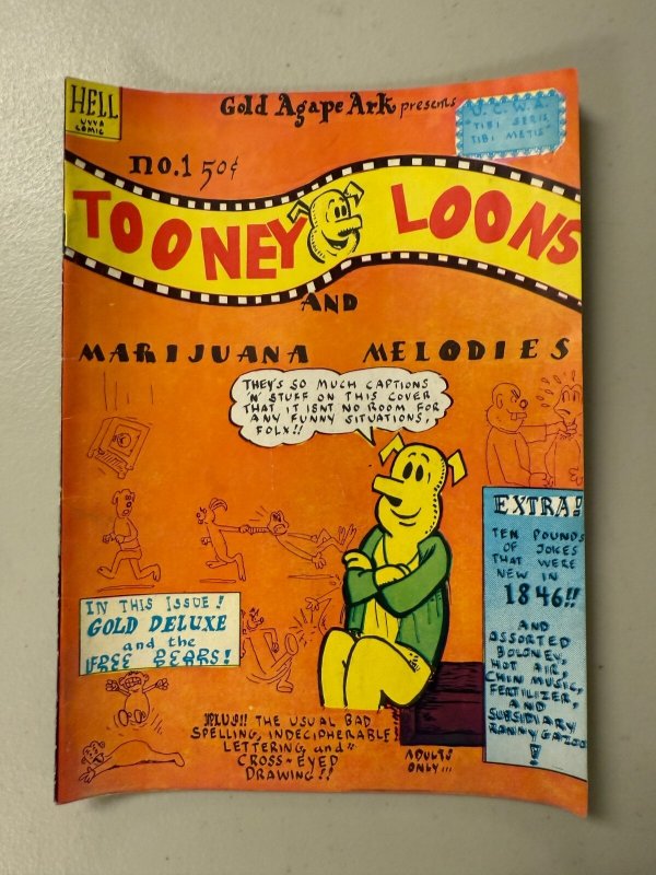 Tooney Loons #1, raw comic book in FN condition — front cover