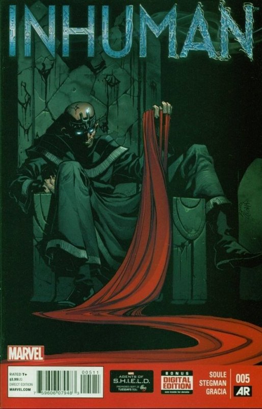 Inhuman #5 (Marvel Comics, 2014), raw, ungraded comic book — front cover