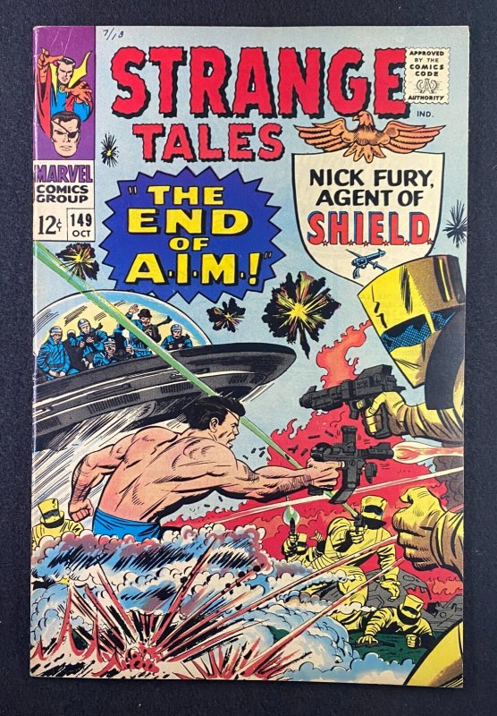 Strange Tales #149 (Marvel Comics, 1951), raw comic book in VF- 7.5 condition — front cover