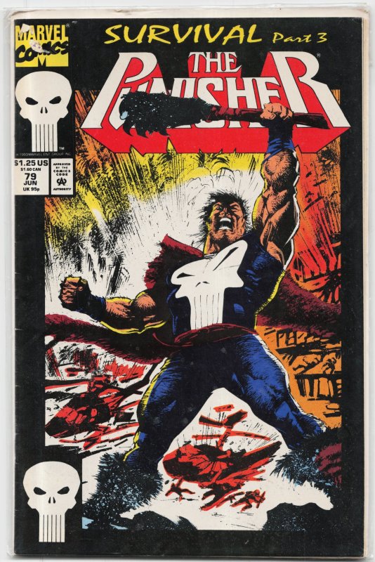 The Punisher #79 (Marvel Comics, 1993), raw, ungraded comic book — front cover
