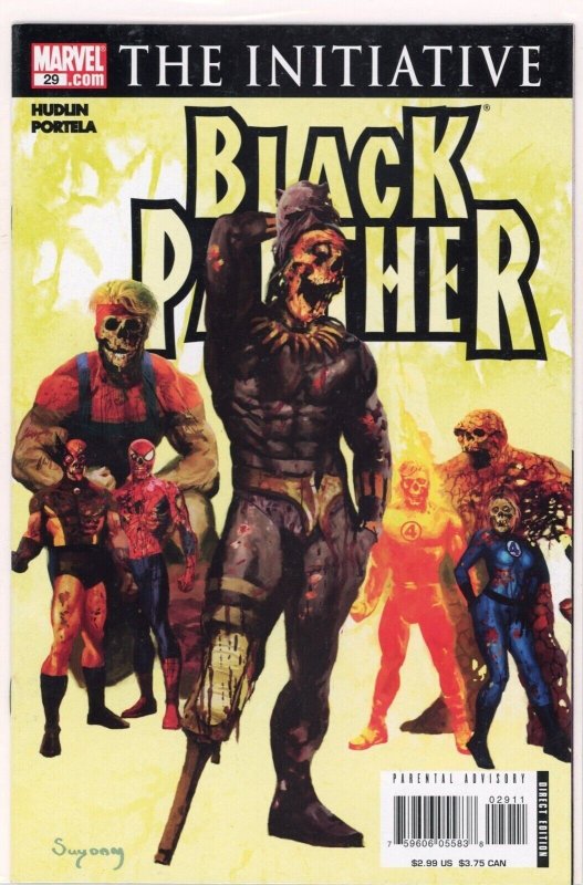 Black Panther #29 (Marvel Comics, 2007), raw comic book in NM 9.4 condition — front cover