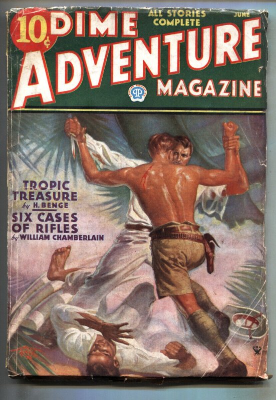 Dime Adventure #1 (1935), raw, ungraded comic book — front cover
