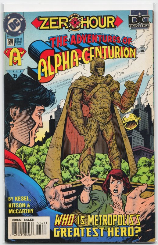 Adventures of Superman #516 (DC Comics, 1994), raw, ungraded comic book — front cover