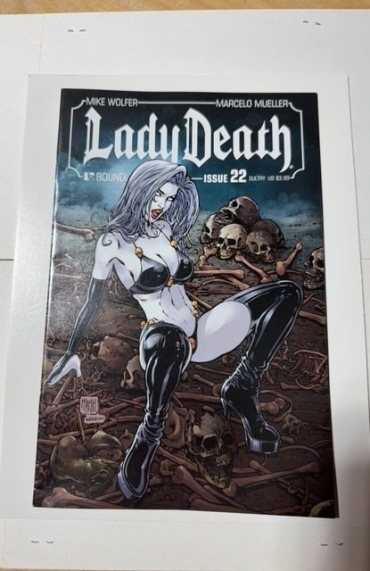 Lady Death #22 (Boundless Comics, 2012), raw comic book in NM condition — front cover