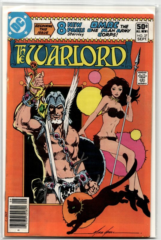Warlord #37 (DC Comics, 1980), raw, ungraded comic book — front cover