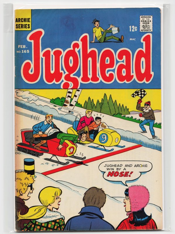 Jughead #165 (Archie Comics, 1969), raw, ungraded comic book — front cover