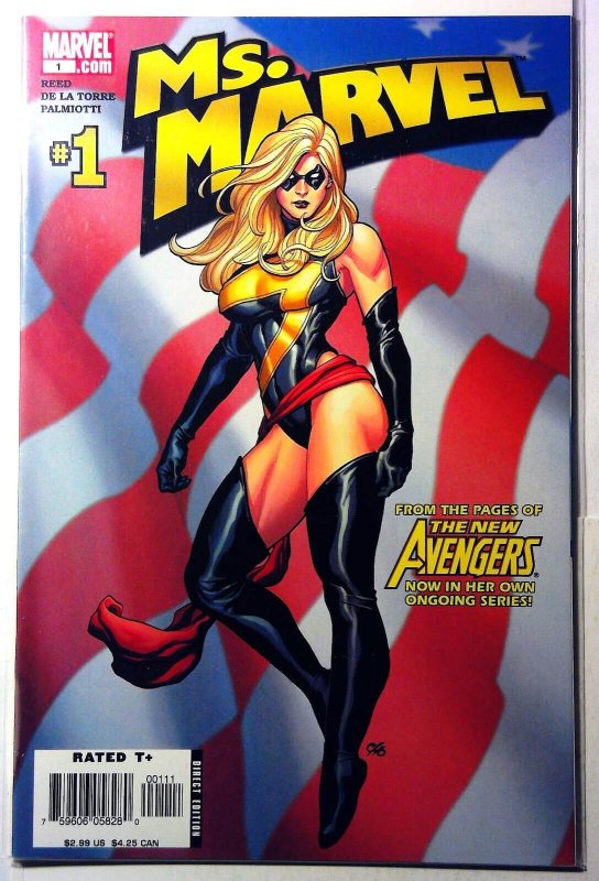 Ms. Marvel 2nd Series #1 (Marvel Comics, 2006), raw, ungraded comic book — front cover