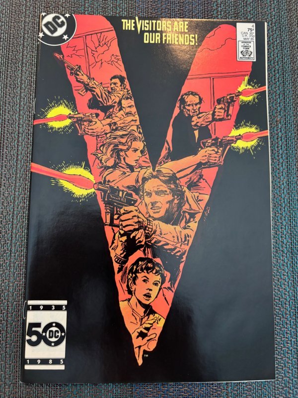 V #4 Direct Edition (1985) #4 (1985), raw, ungraded comic book — front cover