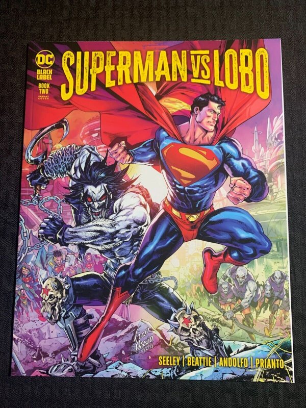 2022 Superman VS Lobo Book #2 (DC Comics, 2022), raw comic book in VF 8.0 condition — front cover