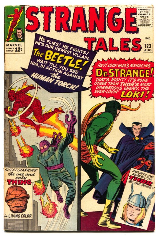Strange Tales #123 - 1964 - Marvel - VG - Comic Book (Marvel Comics, 1964), raw comic book in VG condition — front cover