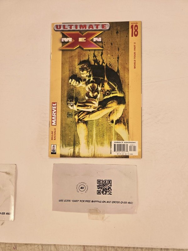 Ultimate X-Men #18 (Marvel Comics), raw comic book in NM condition — front cover