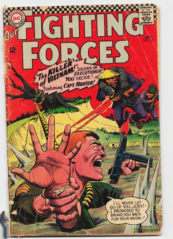 Our Fighting Forces #101 (DC Comics, 1966), raw, ungraded comic book — front cover