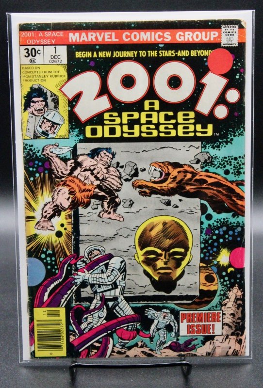 2001, a Space Odyssey #1 (Marvel Comics, 1976), raw comic book in FN- condition — front cover
