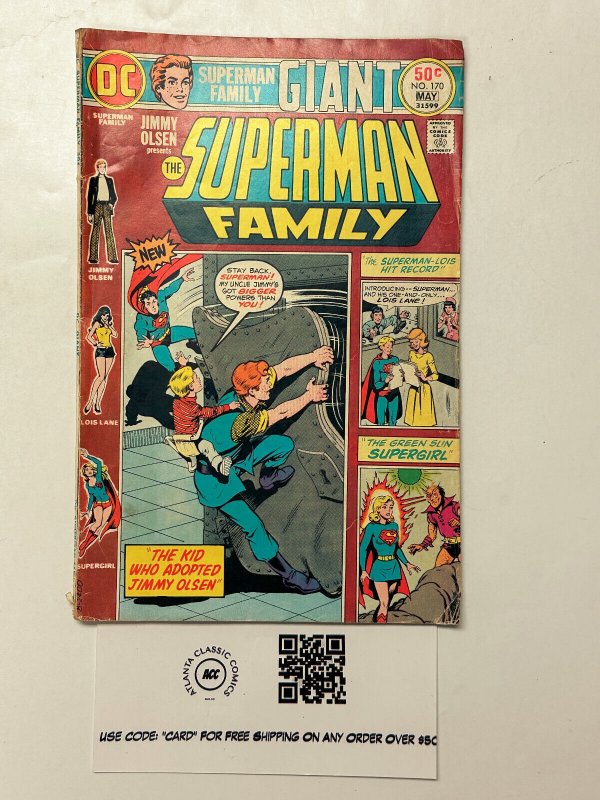 Superman Family #170 (DC Comics, 1975), raw comic book in FN condition — front cover