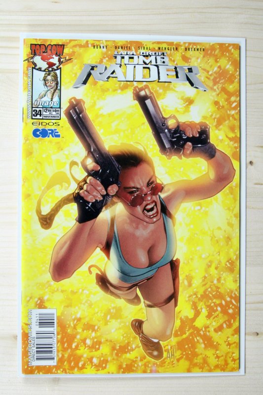 Tomb Raider #34 (2003), raw comic book in NM 9.4 condition — front cover