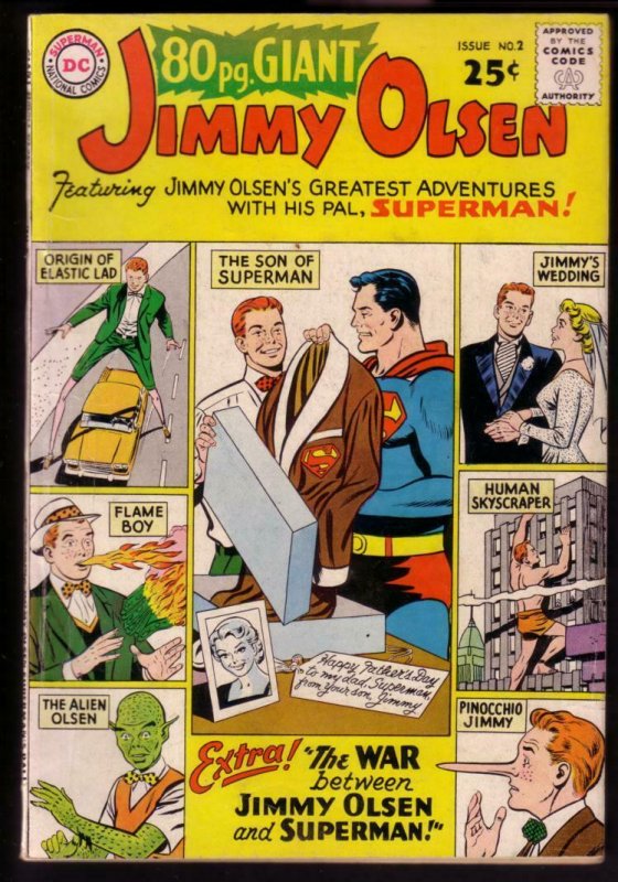 80 Page Giant #2 (DC Comics, 1964), raw comic book in VG/FN condition — front cover