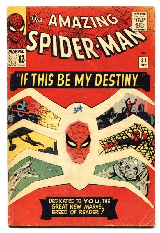 Amazing Spider-Man #31 (Marvel Comics), raw comic book in VG condition — front cover