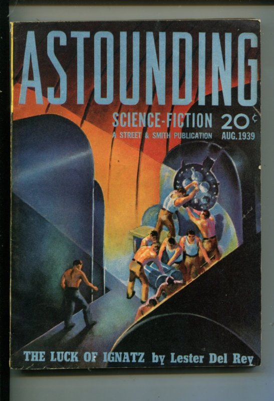 Pulp: Astounding Science Fiction August 1939 1st Published Heinlen STORY--Li... (Street & Smith, 1939), raw, ungraded comic book — front cover