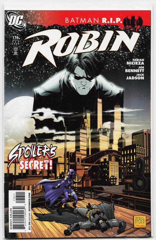Robin #176 (DC Comics, 2008), raw, ungraded comic book — front cover