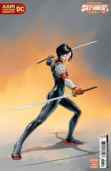 Outsiders #7 (2023), raw comic book in NM condition — front cover