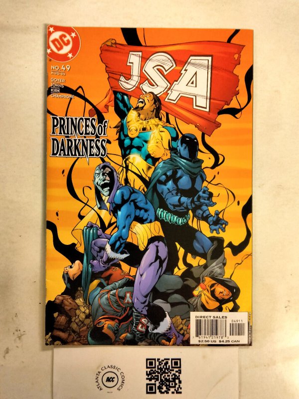 JSA #49 (DC Comics), raw comic book in NM condition — front cover