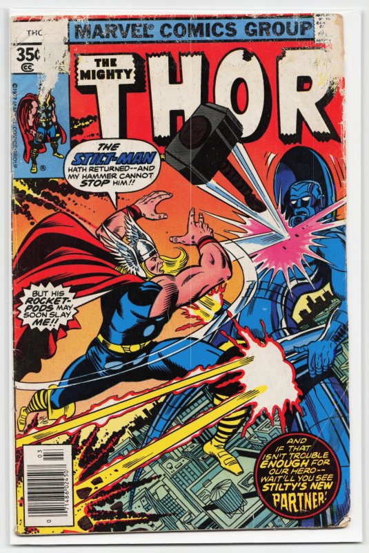 Thor #269 (Marvel Comics, 1978), raw, ungraded comic book — front cover