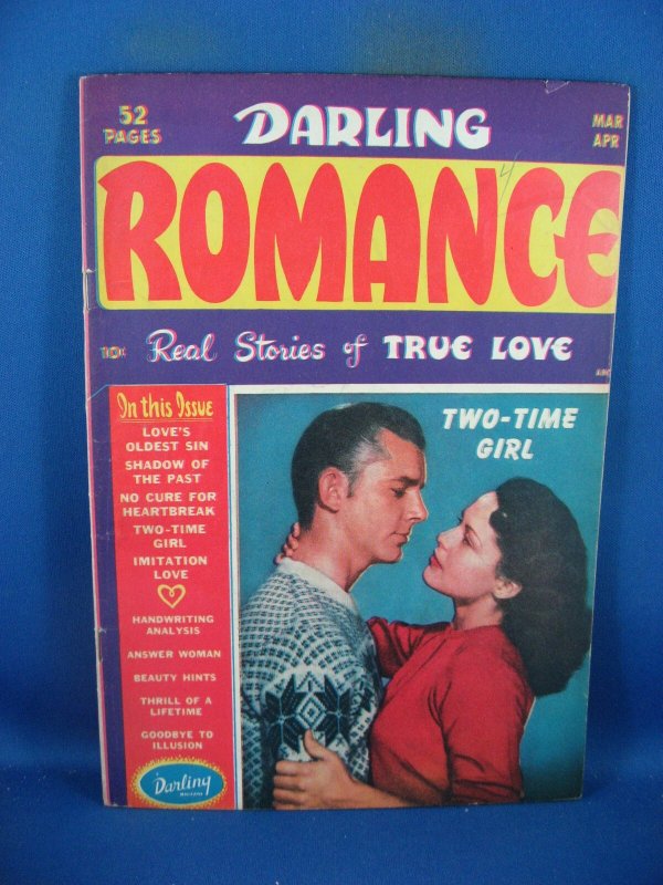 Darling Romance #4 (MLJ Magazines, 1949), raw, ungraded comic book — front cover