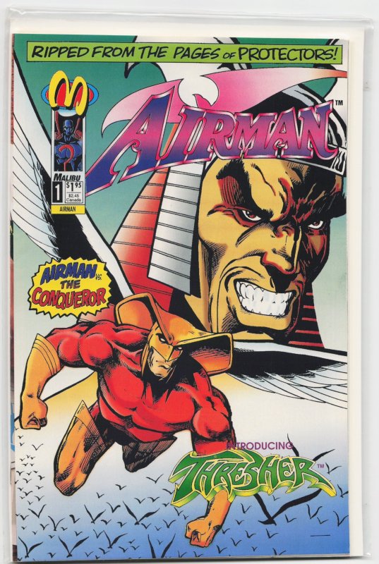 Airman (1993) Air Man (1993), raw, ungraded comic book — front cover