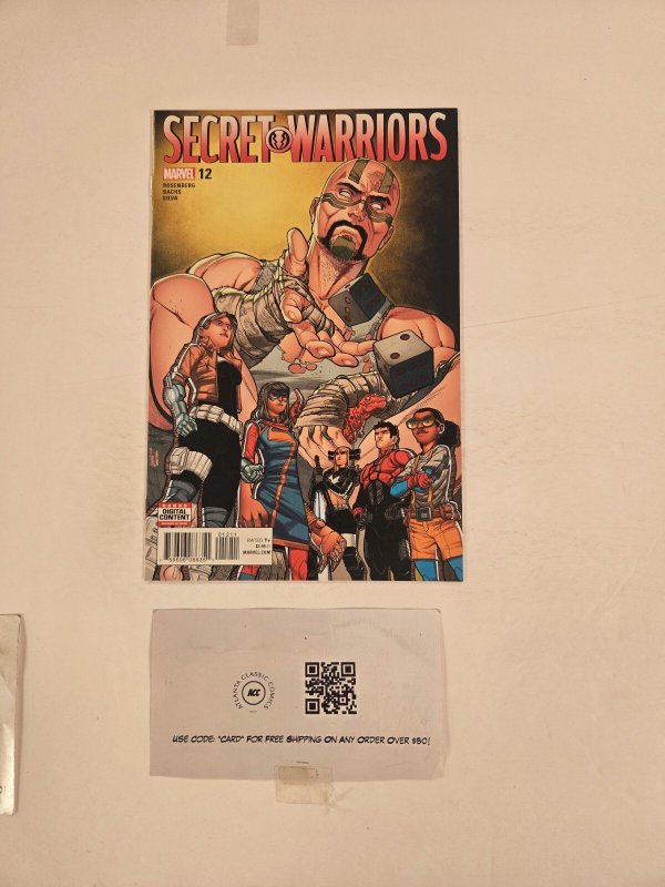 Secret Warriors #12 (Marvel Comics), raw comic book in NM condition — front cover