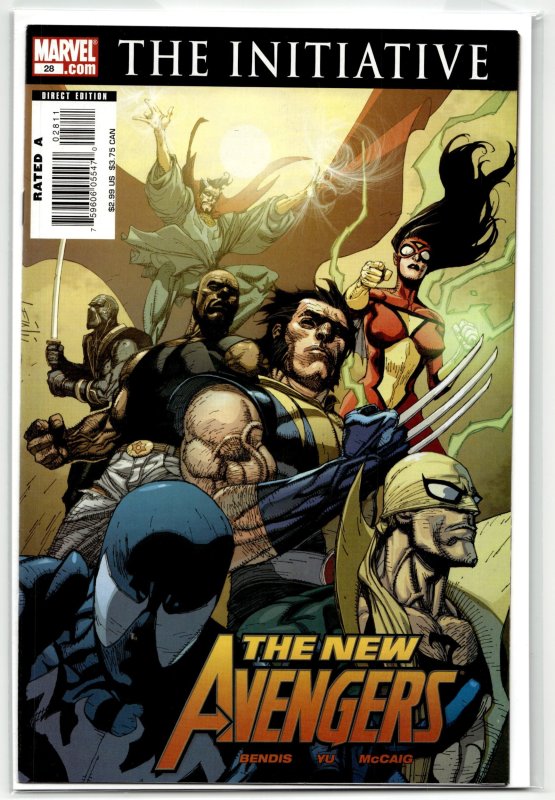 New Avengers #28 (Marvel Comics, 2007), raw, ungraded comic book — front cover