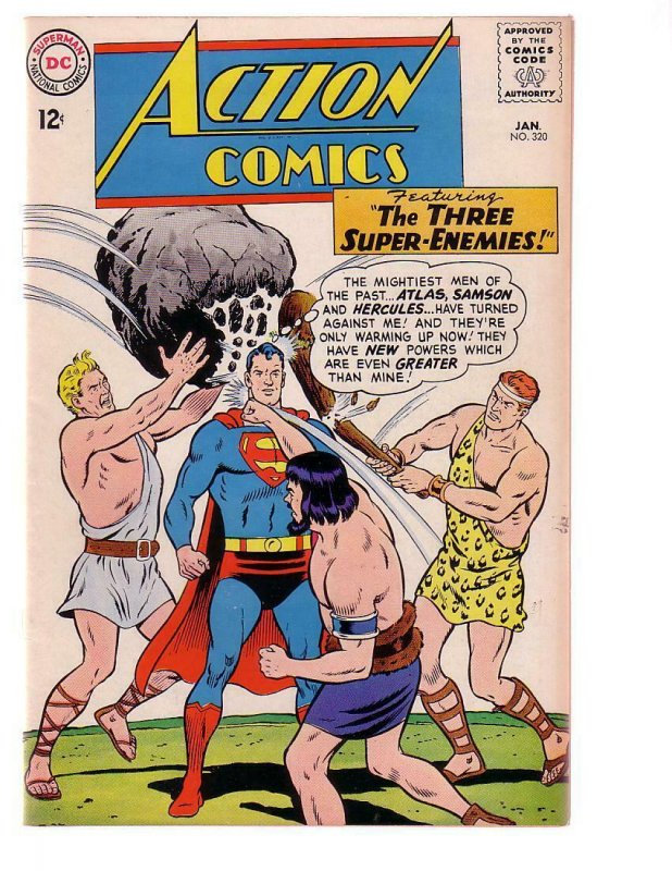 Action Comics #320 (DC Comics, 1965), raw comic book in FN/VF condition — front cover