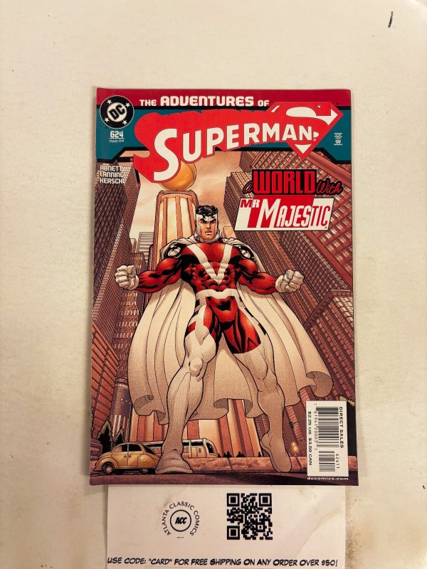 Adventures of Superman #624 (DC Comics), raw comic book in NM condition — front cover
