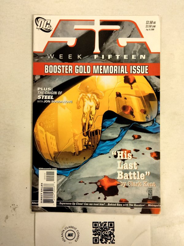 52 #15 (DC Comics), raw comic book in NM condition — front cover