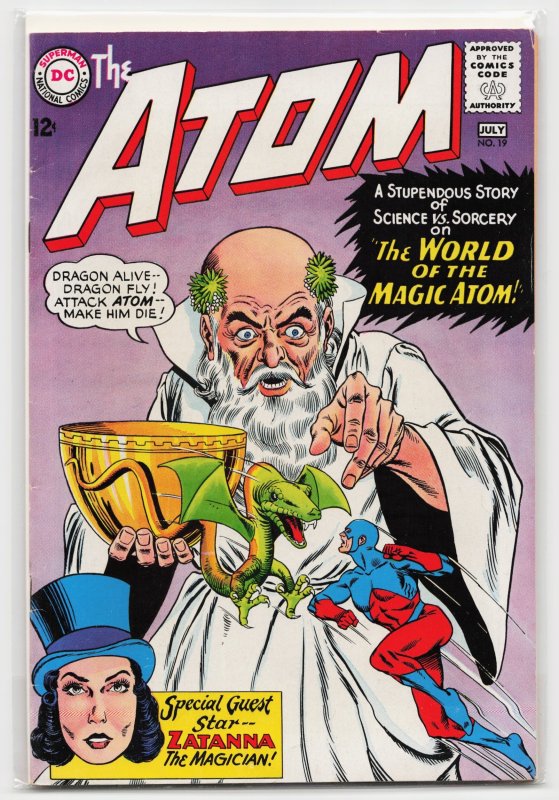 The Atom #19 (DC Comics, 1965), raw, ungraded comic book — front cover