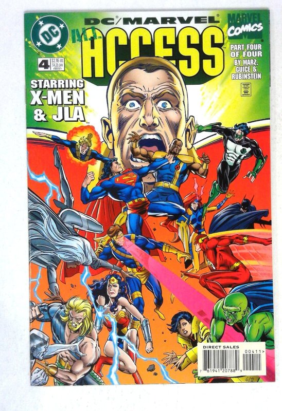 DC/Marvel: All Access #4 (Marvel Comics, 1997), raw comic book in NM- condition — front cover