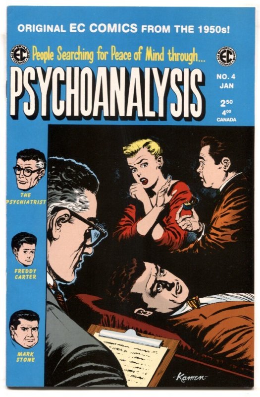 Psychoanalysis #4 (2000), raw comic book in VF- condition — front cover