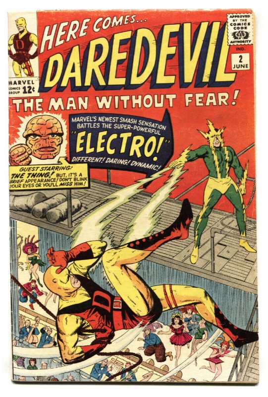 Daredevil #2 (Marvel Comics, 1964), raw comic book in VG+ condition — front cover