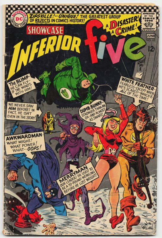 Showcase #62 (DC Comics, 1966), raw, ungraded comic book — front cover