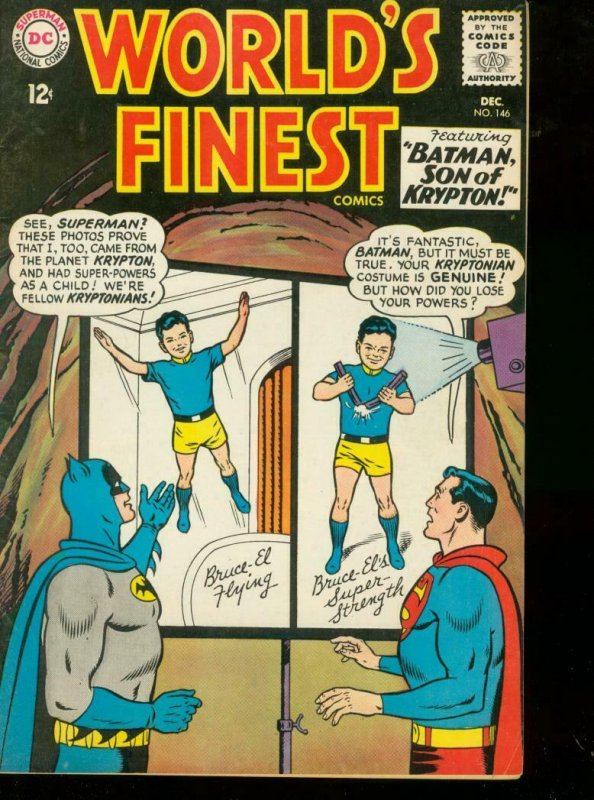 Worlds Finest #146 (DC Comics, 1964), raw comic book in FN/VF condition — front cover