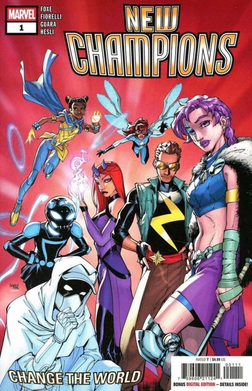 New Champions #1 (2025), raw, ungraded comic book — front cover