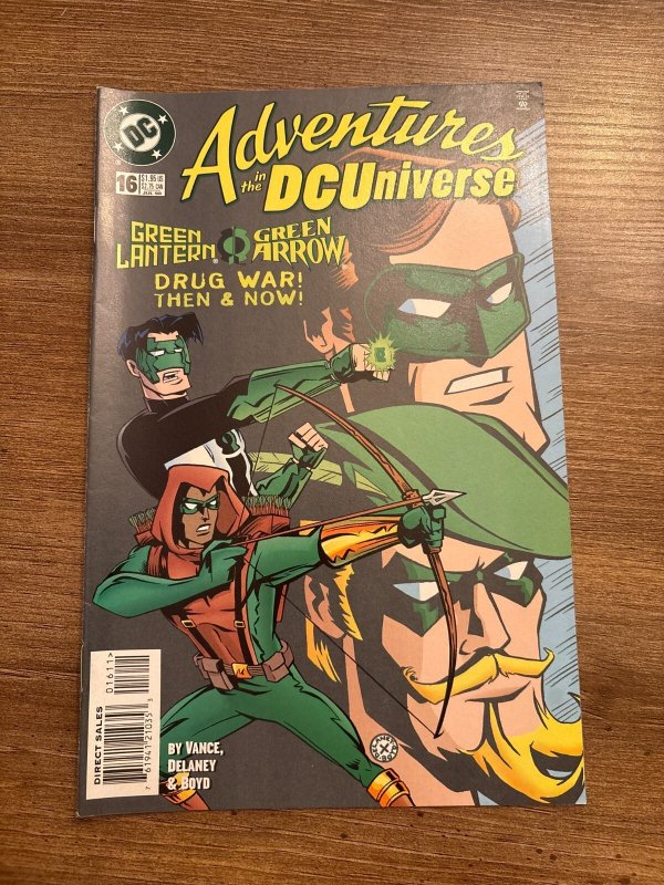 Adventures in the DC Universe #16 (DC Comics), raw comic book in NM- condition — front cover