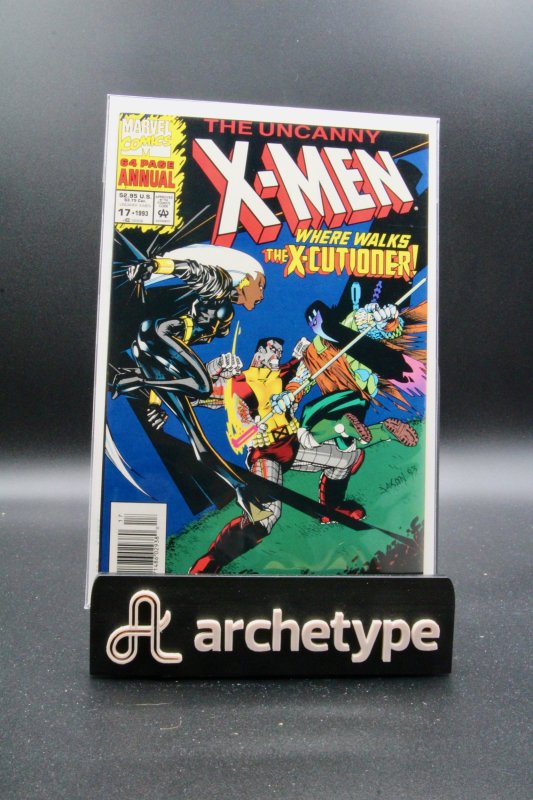 The Uncanny X-Men Annual #17 (Marvel Comics, 1993), raw comic book in VF/NM 9.0 condition — front cover