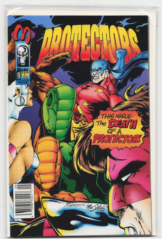 Protectors #9 (1993), raw, ungraded comic book — front cover
